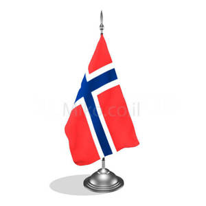 דגלון נורווגיה - Norway mini flag *תמונה לצורך הדמיה בלבד*