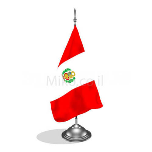 דגלון פרו - Peru mini flag *תמונה לצורך הדמיה בלבד*