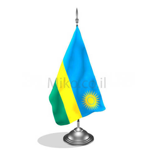 דגלון רואנדה - Rwanda mini flag *תמונה לצורך הדמיה בלבד*