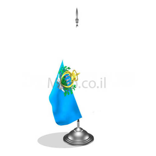 דגלון סן מרינו - San Marino mini flag *תמונה לצורך הדמיה בלבד*