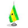 דגלון סאו טומה ופרינסיפה - Sao Tome and Principe mini flag *תמונה לצורך הדמיה בלבד*