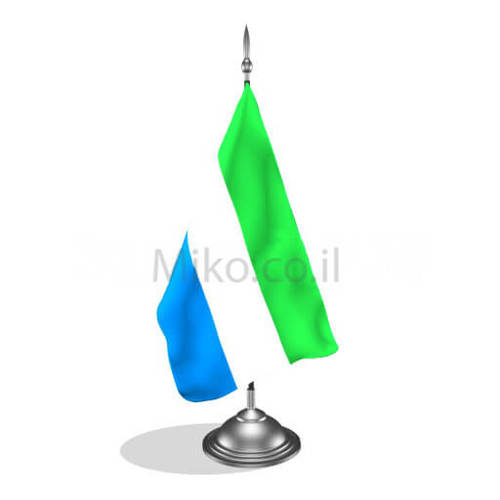 דגלון סיירה לאון - Sierra Leone mini flag *תמונה לצורך הדמיה בלבד*