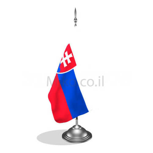 דגלון סלובקיה - Slovakia mini flag *תמונה לצורך הדמיה בלבד*