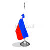 דגלון סלובניה - Slovenia mini flag *תמונה לצורך הדמיה בלבד*
