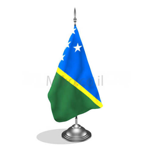 דגלון איי שלמה - Solomon Islands mini flag *תמונה לצורך הדמיה בלבד*