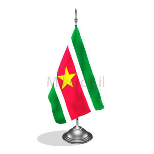 דגלון סורינאם - Suriname mini flag *תמונה לצורך הדמיה בלבד*