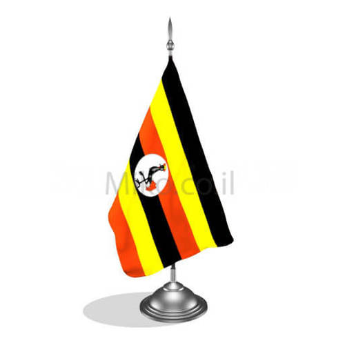 דגלון אוגנדה - Uganda mini flag *תמונה לצורך הדמיה בלבד*
