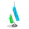 דגלון אוזבקיסטן - Uzbekistan mini flag *תמונה לצורך הדמיה בלבד*