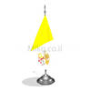 דגלון הוותיקן - Vatican mini flag *תמונה לצורך הדמיה בלבד*