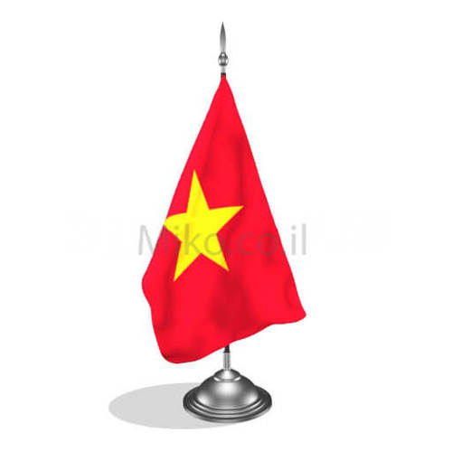 דגלון וייטנאם - Vietnam mini flag *תמונה לצורך הדמיה בלבד*