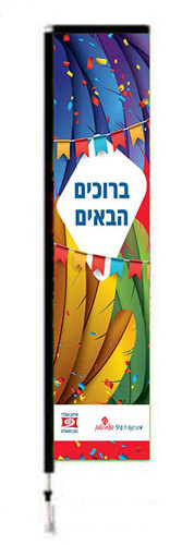 דגל סיני נייד XL כולל מתקן