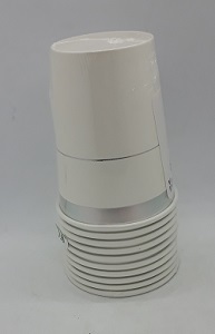 כוסות נייר קלאסיק לבן כסף 10 יח 9 אוז				