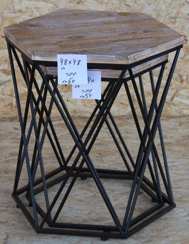 שולחן סלון משושה 48 ס