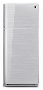 מקרר SHARP דגם sj-cg70 זכוכית כסוף שארפ