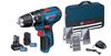 מברגה/מקדחה 12V + שתי סוללות 2.0AH/4.0AH