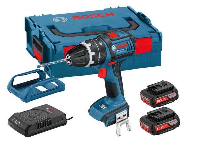 מברגה/מקדחה רוטטת 18V + שתי סוללות 1.5AH
