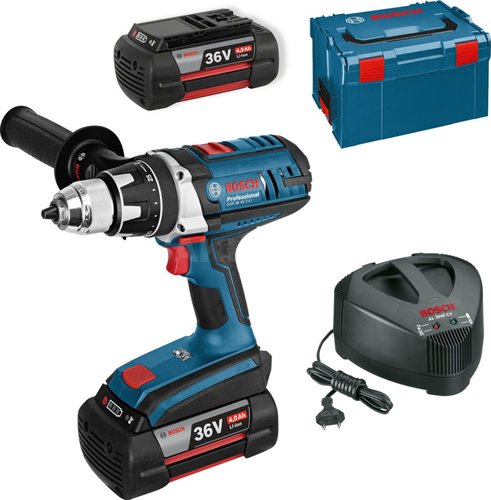 מברגה/מקדחה 36V + שתי סוללות 4.0AH