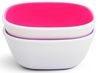 זוג קערות אוכל עמוקות לפעוט עם תחתית מונעת החלקה Splash - סגול/ורוד