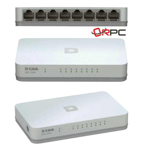 רכזת D-Link DGS-1008A 8 Ports Gigabit 10/100/1000Mbps
