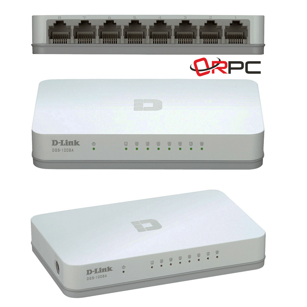 רכזת D-Link DGS-1008A 8 Ports Gigabit 10/100/1000Mbps