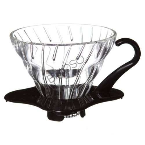 דריפר זכוכית לחליטת קפה פילטר 01 HARIO V60 black