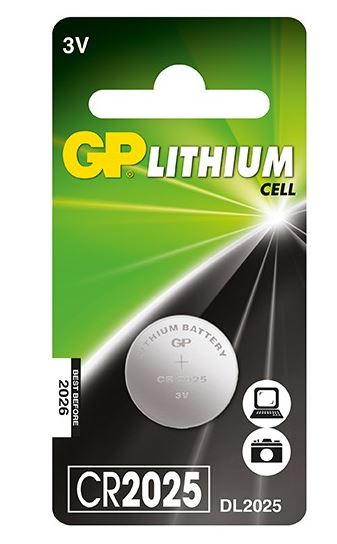 סוללה כפתור ליתיום GP 2025 