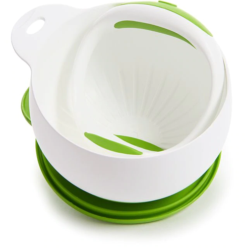 מועך מזון עם קערת אכסון והגשה