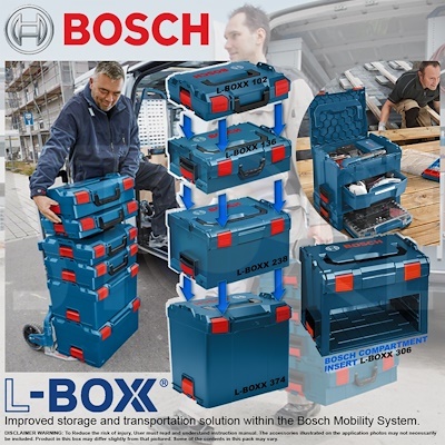 מזוודת כלים פלסטיק מחוזק 238 L-BOXX