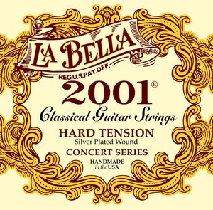 מיתרים לגיטרה קלאסית La Bella 2001 Hard Tension