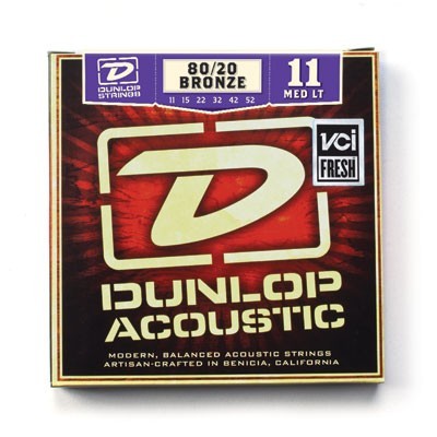 מיתרים לאקוסטית Dunlop 80/20 DAB1152 .011-.052