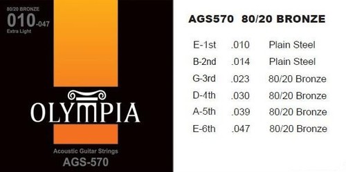 מיתרים לאקוסטית Olympia AGS570