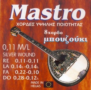 מיתרים לבוזוקי Mastro 0.11