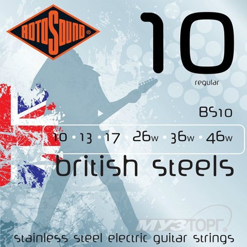 מיתרים לחשמלית Rotosound BS10 .010-.046