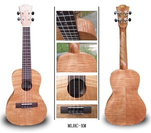 יוקללה קונצרט כולל נרתיק LEHO MLUC-XM-NT FLAME MAPLE NATURAL