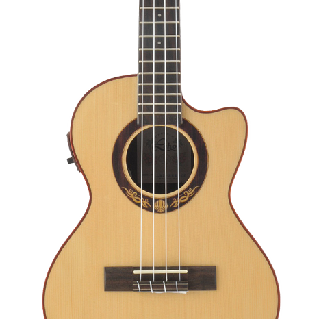 יוקללה טנור מוגברת כולל נרתיק מרופד LEHO LHT-SWR-CE CUT AWAY