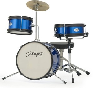 מערכת תופים לילדים Stagg TIM JR 3/12 BL