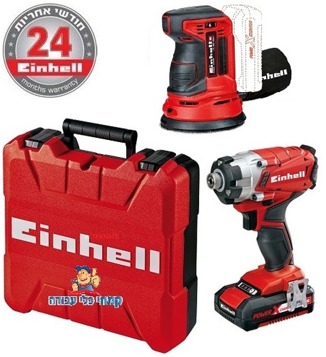 סט 18V אימפקט ומלטשת אקצנטרית 