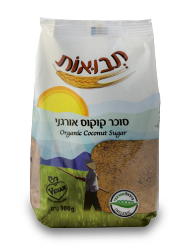 סוכר קוקוס אורגני 300 גר'