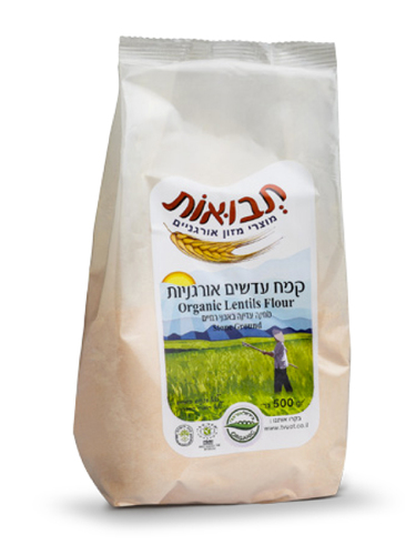 קמח עדשים אורגני 400 גר' תבואות