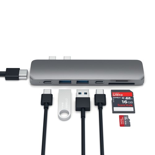 Satechi ST-CMBPM Aluminum Type-C Pro HDMI Hub Adapter
