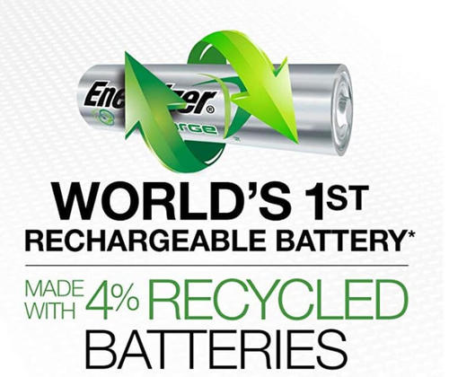 זוג סוללות נטענות 2300MAH Energizer AA 