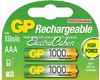 זוג סוללות נטענות GP AAA Rechargeable 1000mAh