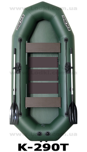 סירה מתנפחת לים ל 3-4 אנשים מגומי לדייג KOLIBRI K290T