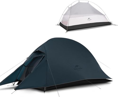 אוהל תרמילאים קל משקל ל 1 אנשים ל 4 עונות 20D דגם NATUREHIKE Cloud UP 1