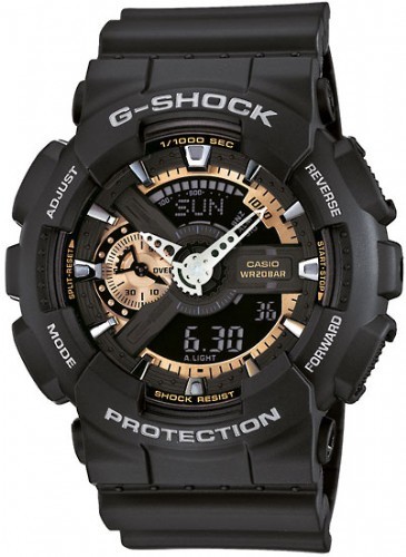 שעון גי' שוק אנלוגי-דיגיטלי לבן G-SHOCK GA-110RG-1A