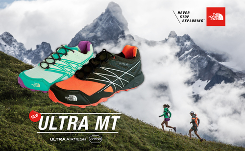 נעלי ריצת שטח קלה במיוחד 295 ג' אטומה למים THE NORTH FACE ULTRA MT