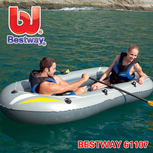 סירת גומי מתנפחת לילדים +משוטים+ משאבה לכנרת לשלושה אנשים BESTWAY HYDRO FORCE 61107