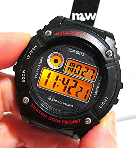 שעון לחייל ולמתגייס בצבא קסיו CASIO W216H במבצע