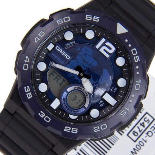 AEQ-100W-2AV שעון יד חדש משולב אנלוגי CASIO