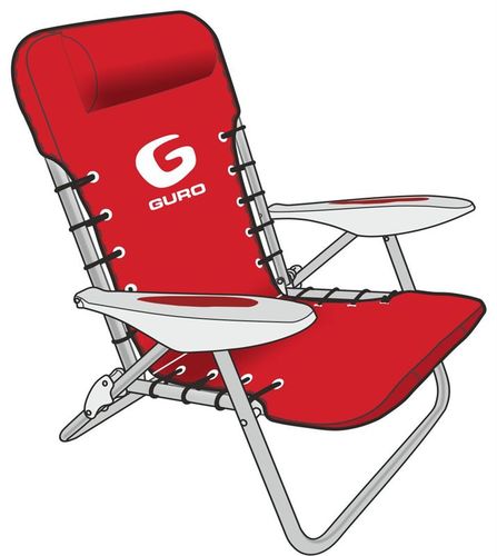כיסא חוף מתקפל לים עם מסגרת פלדה גורו GURO